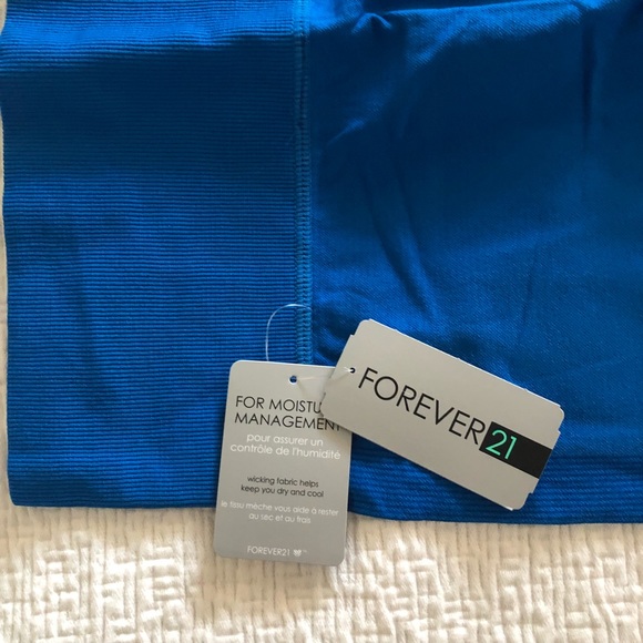 Capri High Waisted Workout Leggings Pants Blue - Picture 4 of 4